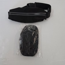Phone Holder for Running Armband and belt lot of 2 phone holders 1 new 1 used