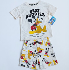 Disney Mickey Mouse Clubhouse Boys 4T 2pc Pajama Shorts Set Mickey Pluto
