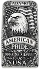10 oz Silver Art Bar 999 - American Pride -