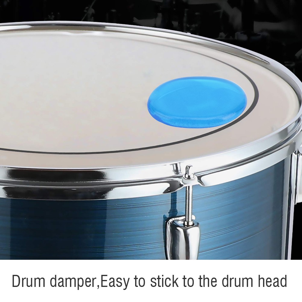 12PCs Drum Damper Silencer Percussion Instrument Accessories Silicone Self A BLW