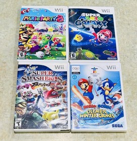 Nintendo Wii, Bundle RVL-001(USA) W/4 Games, Remotes & Cables: Tested!