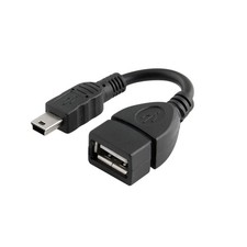 Mini USB Male To USB 2.0 Female Host OTG Adapter Cable Extender Connector