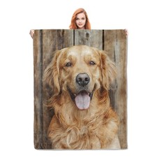 Cute Golden Retriever Dog Blanket Gifts for Women Girls Soft Warm Lightweight...