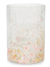 Yankee Candle Cherry Blossoms Large Crackle Glass Jar Candle Holder