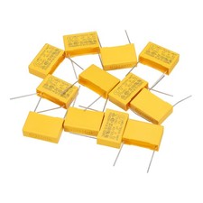 Image of 12Pcs 1uF 275V Polypropylene Safety Capacitor 26x17x8mm 22mm Pin Pitch