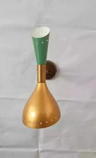 50er Jahre Italienische Diabolo Messing Wandleuchter | Mid Century Modern Leu...
