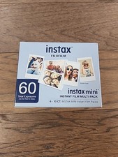 Fujifilm - instax mini 60 Total Exposures Instant Film Multi Pack - White