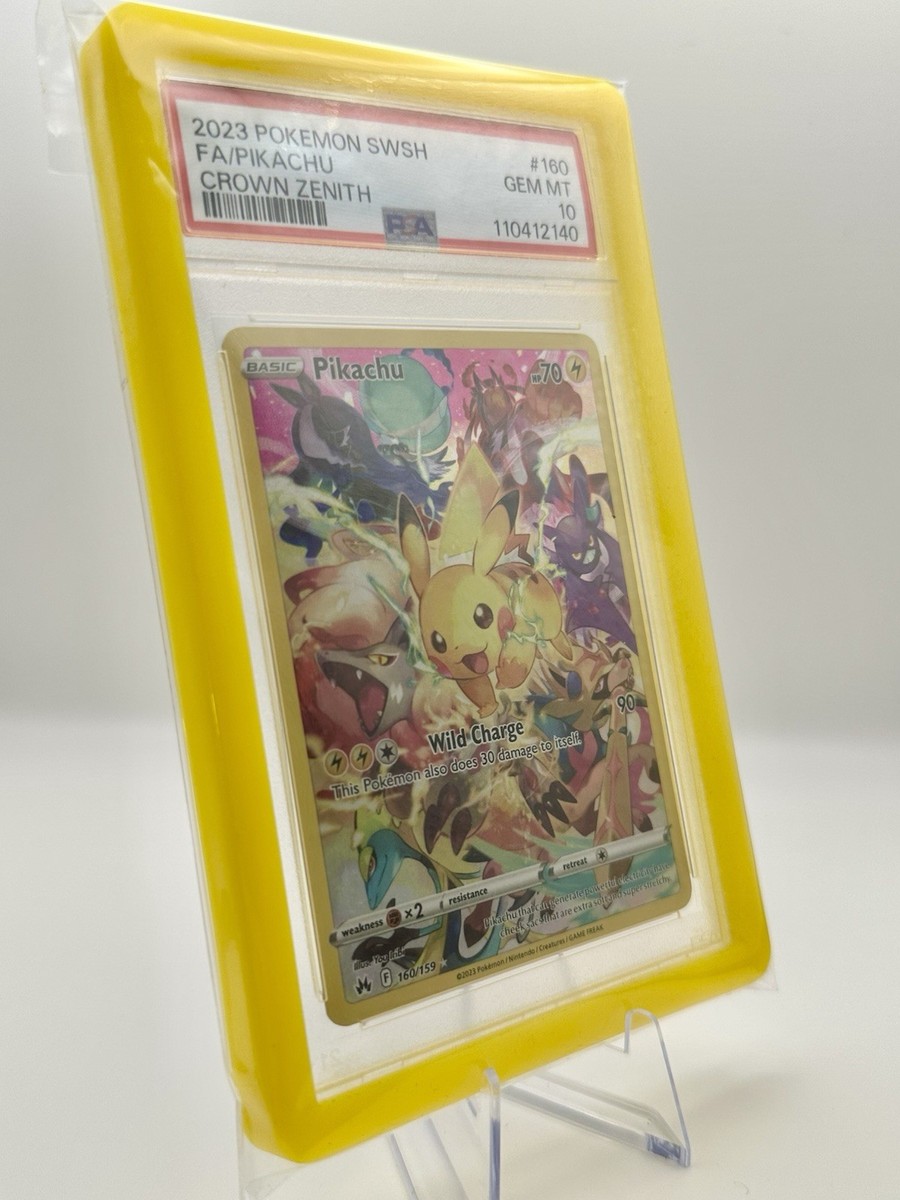2023 Pokémon Pikachu 160 Crown Zenith Full Art PSA 10 Gem Mint | eBay