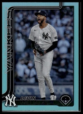 2025 Topps Update #US178 Devin Williams Aqua Holo Foil