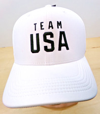 Nike Classic 99 Dri Fit Cap Hat TEAM USA Belvita Sponsor Size Med/Lg White New