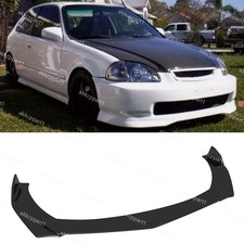 For Honda Civic 2000-2024 Gloss Black Front Bumper Spoiler Splitter Body Kit