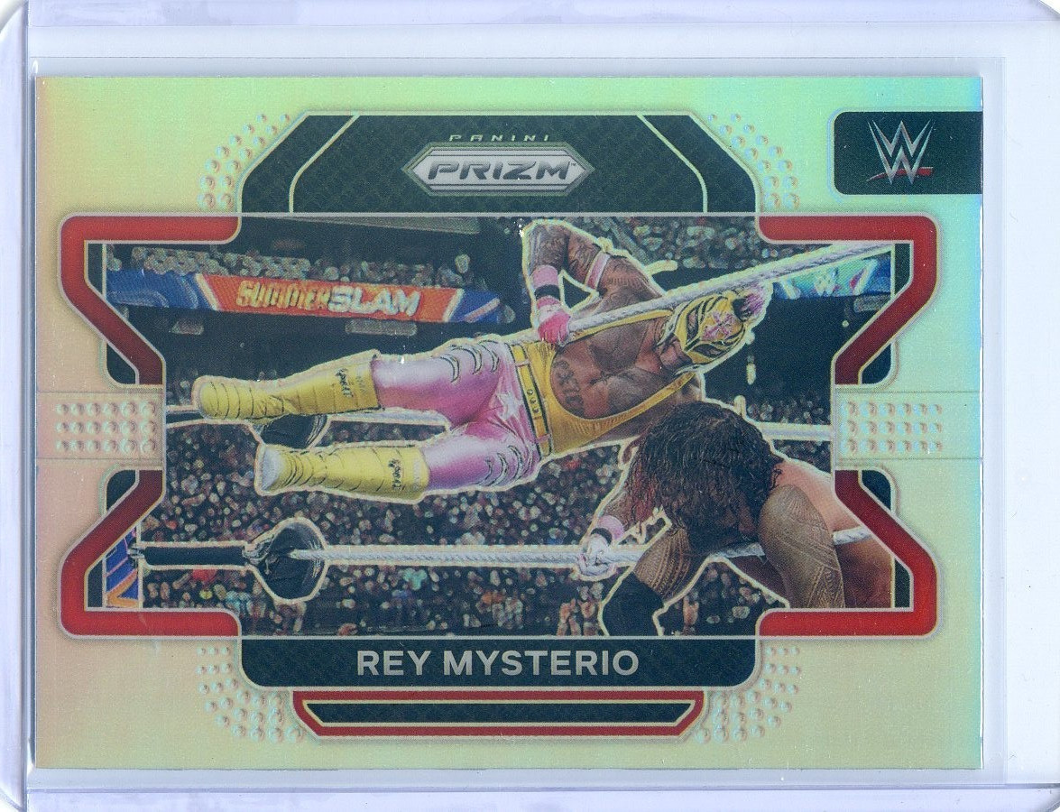 2022 Panini Prizm WWE Debut REY MYSTERIO #98 SILVER PRIZM RAW