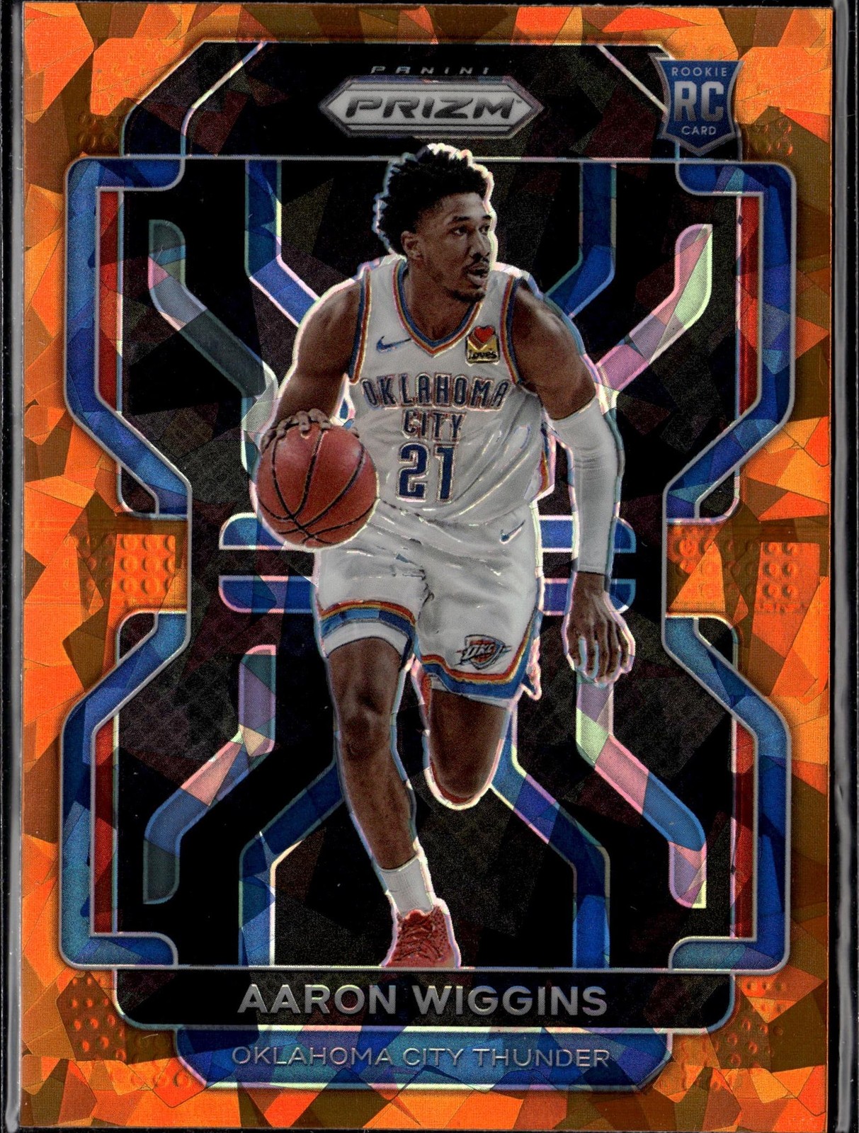 2021-22 Panini Prizm #286 Aaron Wiggins Orange Ice