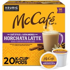 McCaf  Caf  Styles of Latin America Horchata Latte, Coffee K-Cups, 20 Count