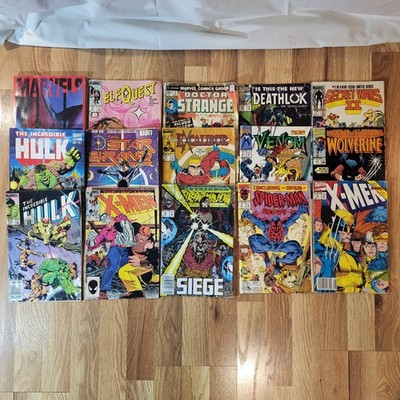 15 Vtg Marvel Comics 1980's 1990's Various Condition Marvel Universe Book Hulk 