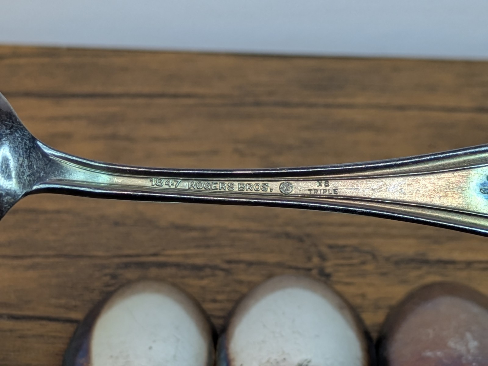 Antique - c. 1910s Set of 4 1847 Rogers Bros. XS Triple Silver Plated Spoons