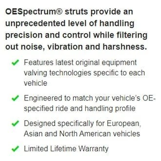 For Buick Somerset Regal 1985 Monroe VS-5896 OESpectrum Rear Shock Absorber Set - Image 4 of 4