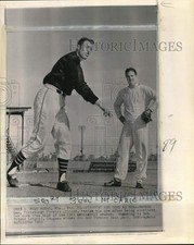 1962 Press Photo Pirates' Vernon Law & Bob Friend, baseball practice, Fort Myers
