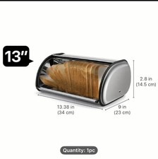 Portapane in acciaio inox con piano in rotolo