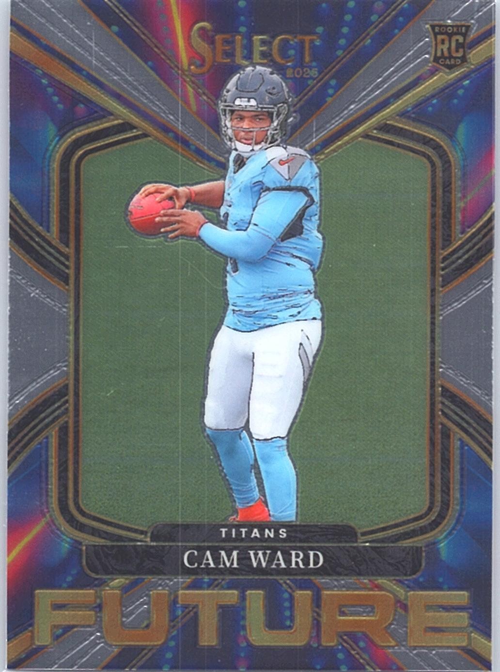 2025 Panini Select - Cam Ward #25 Select Future Tennessee Titans
