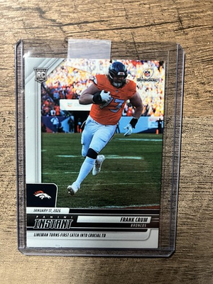 #ad Frank Crum 2025 Panini Instant NFL #422 1st Broncos Rookie Card RC SP ##x27;d 184 $17.99