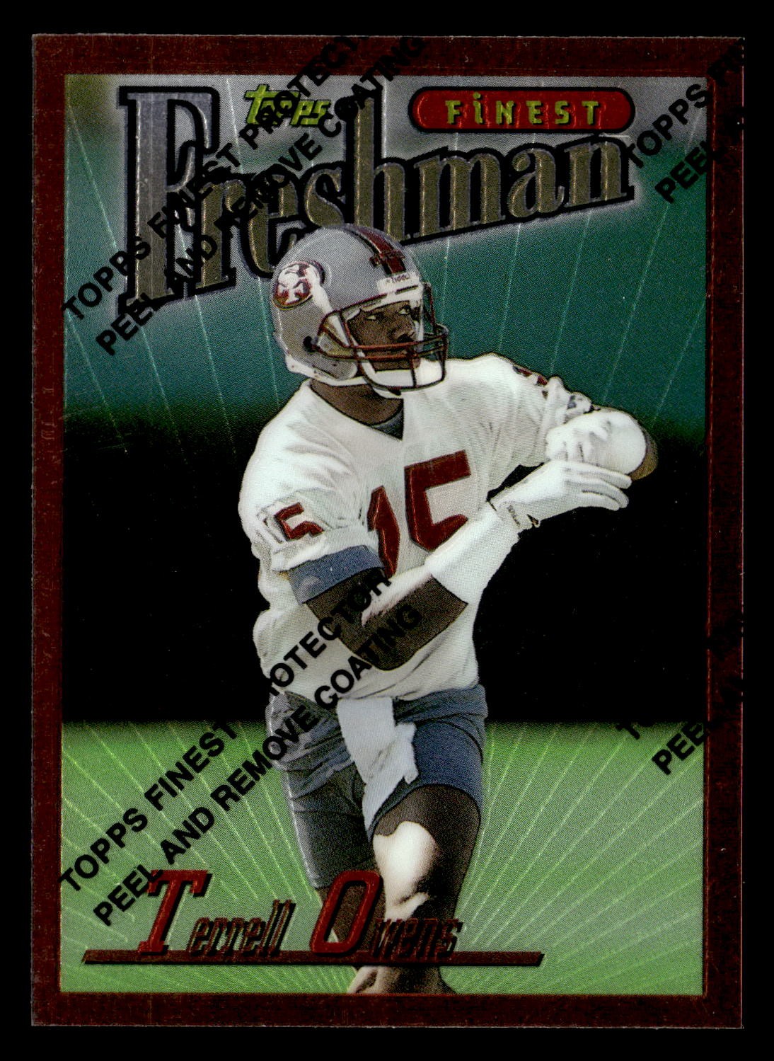 1996 Finest #338 Terrell Owens Rookie San Francisco 49ers