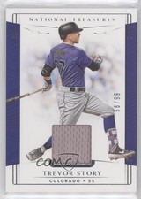 2019 Panini National Treasures 56/99 Trevor Story #101 7kj