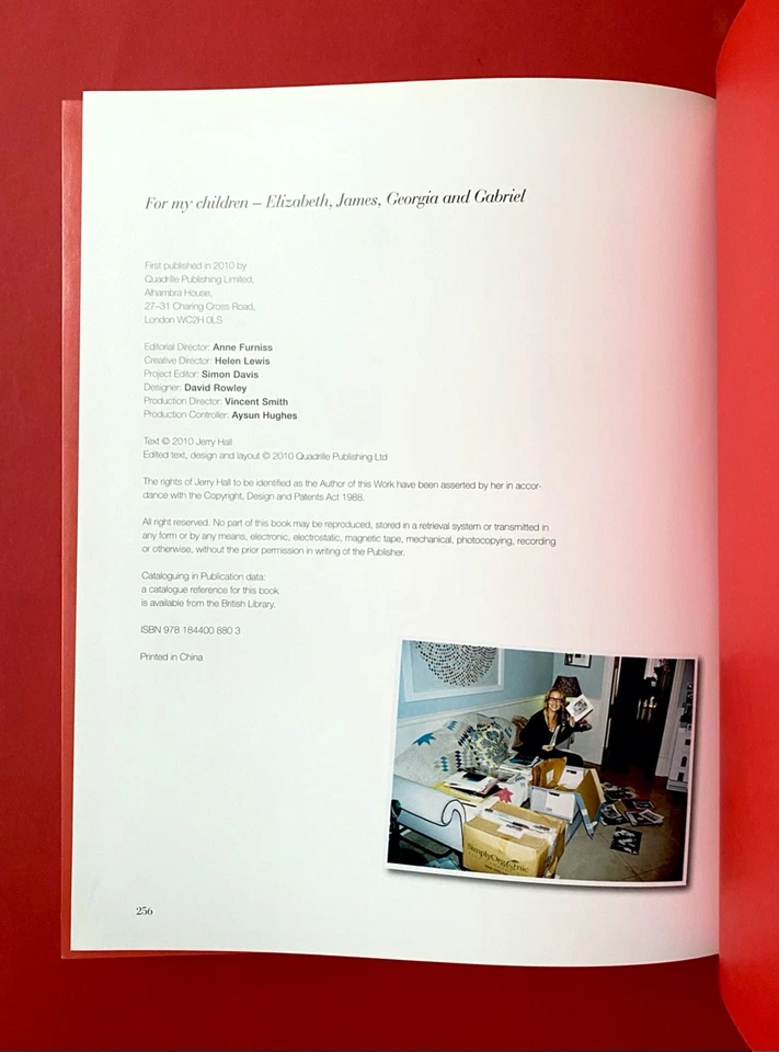 *SIGNED* Jerry Hall: My Life in Pictures - Mick Jagger, Brian Ferry - Fashion - Image 3 of 4