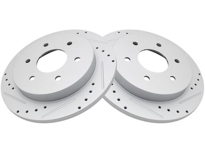 TRQ 33VV81D Rear Brake Rotor Set Fits 2004 Nissan Pathfinder Armada