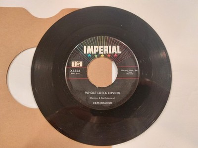 FATS DOMINO - Whole Lotta Loving/Coquette - IMPERIAL 45 RPM - VG++/EX