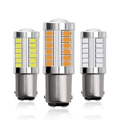 2x P21/5W BAY15D LED Auto Stop Heck Bremse Glühbirnen Lampe Licht DC 12V 33SMD