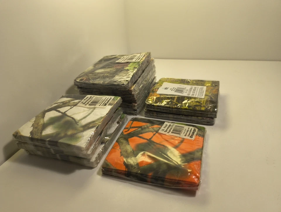 Lote de 12 PKS de Servilletas Woodland Camufladas Fiesta Bebida Nuevas en Paquete Foto 4 de 4