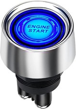 Start Switch 12v DC 50A Blue Car Start Engine Button Stater,Jtron Push Button Li