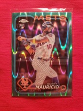 2024 Topps Chrome AQUA RAYWAVE REFRACTOR #/199 Ronny Mauricio RC
