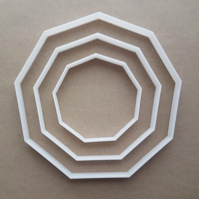 Nicht eckig neun Seiten Polygon Form Ausstecher Teig Keks Gebäck Fondant scharf