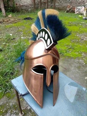 Medieval Corinthian Helmet 18 Gauge Steel Handmade Armor Adult Cosplay