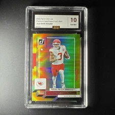 2022 Panini Donruss JuJu Smith-Schuster #281 Press Proof Gold GAS Gem Mint 10