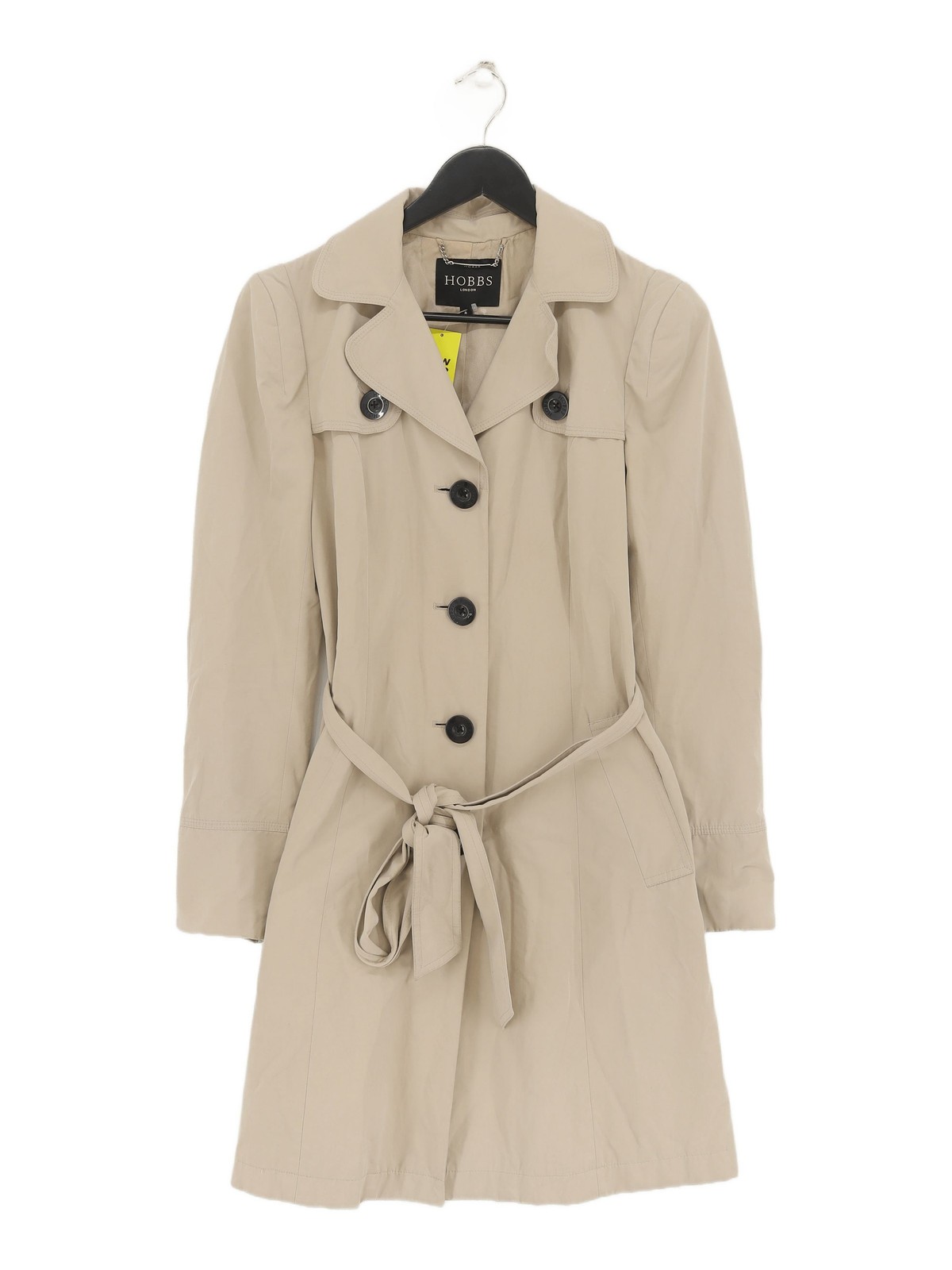 ALTRA Cappotto donna Hobbs UK 8 panna poliestere con cotone altro trench coat