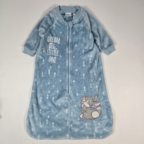 Disney Baby Sleep Sack 3-6 Months Blue Thumper Fleece Wearable Blanket Dream Big