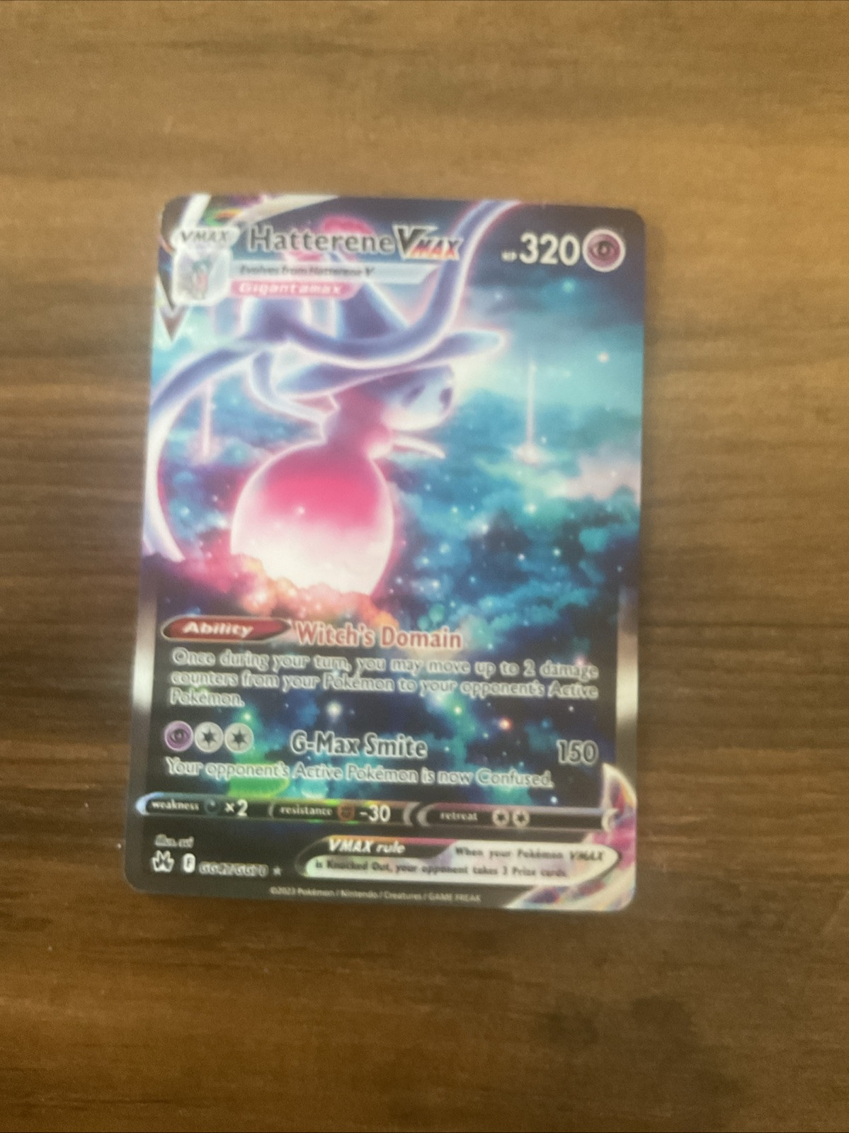 Hatterene VMAX GG47/GG70 Crown Zenith: Galarian Gallery Holo