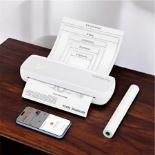 MUNBYN Portable A4 Bluetooth Thermal Printer Wireless Printer for Travel Home US