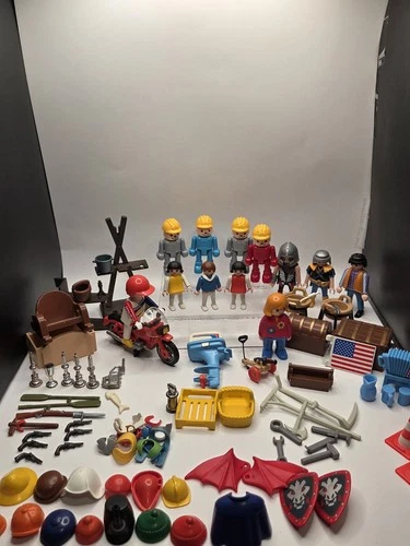 Vintage Playmobil Figures - Weapons - & Accessories Lot