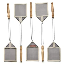 Kings County Tools Old-Fashioned Fly Swatter | 5-Pack | Wire Frame with Woode...