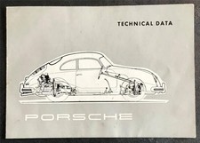 PORSCHE 356A RANGE & 550/1500RS Car Technical Data Leaflet 1956 #25M/4-56/GI