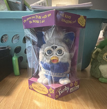 Tiger Electronics Furby Special Millennium Edition Blue/White 2000 70-894 In Box