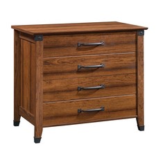 Sauder Carson Forge 2 Drawer Lateral File Cabinet, Rustic Vintage Style Filing D
