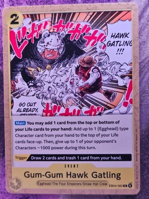 Gum-Gum Hawk Gatling EB04-060 Common Adventure on Kami's Island One Piece NM