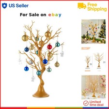 Artificial Gold Christmas Tree 22.8 Inch Manzanita Centerpiece Wedding Decor