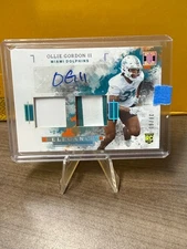 2025 Panini Impeccable Ollie Gordon II Elegance RPA /60 #ELE-OGN Dolphins 🔥