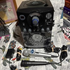 The Singing Machine SML385 Karaoke System - Black  2 Microphones No Cd